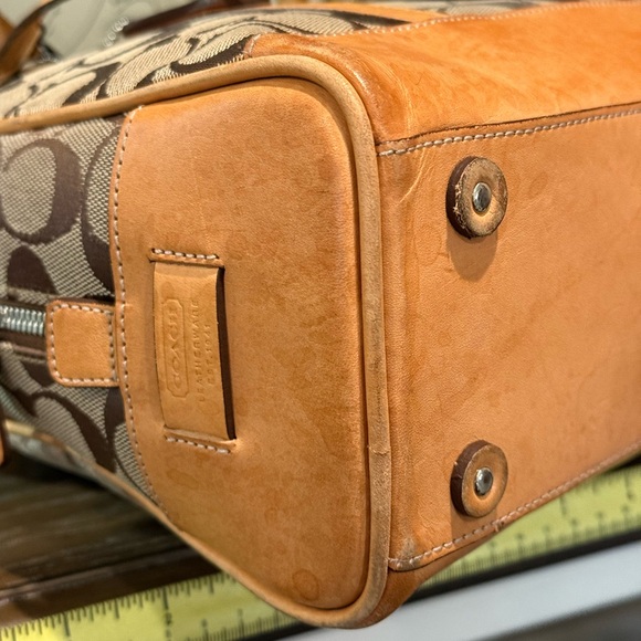 Coach Vintage 1991 Signature Monogram Brown & Tan Tote Rare Limited Edition EUC - Picture 8 of 14